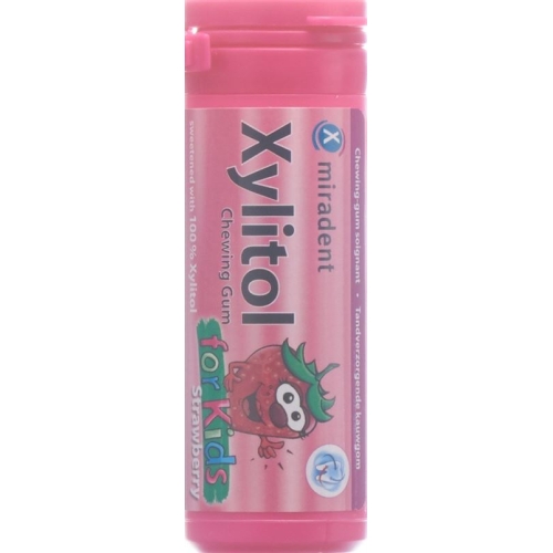 Miradent xylitol gum for Kids strawberry 30 pcs