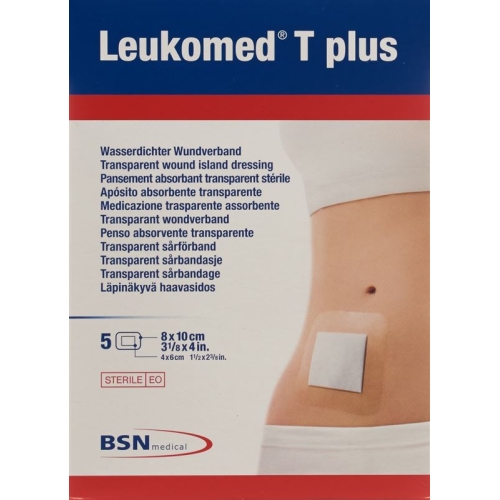 Leukomed T plus transparent wound dressing with a wound dressing 8x10cm 5 pcs
