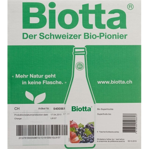 Biotta superfruits Bio Fl 6 5 dl