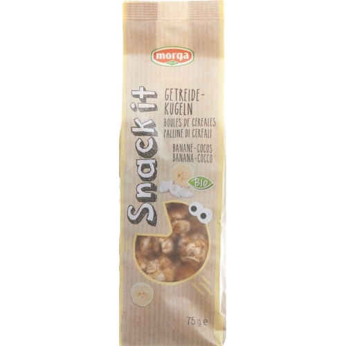 Morga snack it cereal balls Banana Coconut Bio 75 g