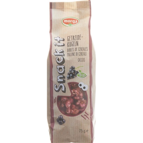 Morga snack it cereal balls Cassis Bio 75 g