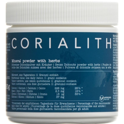 Corialith Swiss dolomite powder with herb Ds 250 g