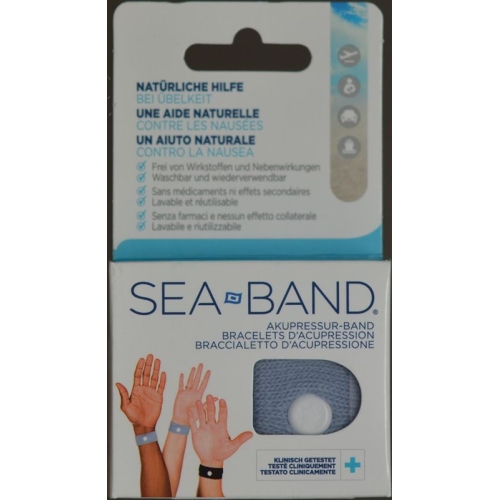 Sea-Band acupressure band adult gray 1 pair