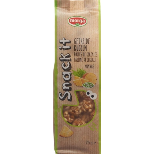 Morga snack it cereal balls pineapple Bio 75 g