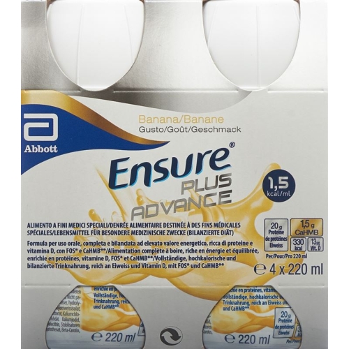 Ensure Plus Advance banana 4 x 220 ml