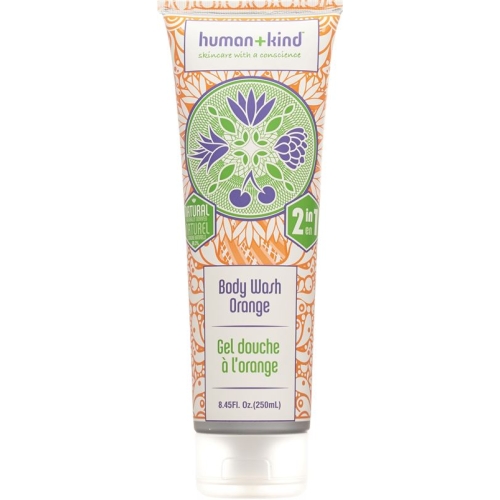 Human+kind Bodywash Orange Tube 250ml buy online