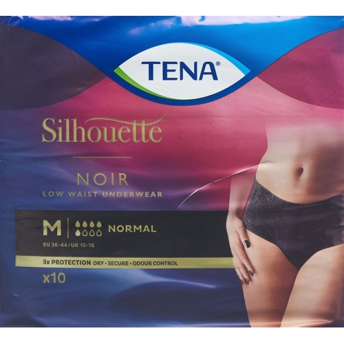 Tena Silhouette Normal M Schwarz 10 Stück buy online