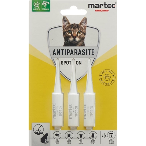martec PET CARE Spot on ANTI PARASITE for cats 3 x 1 ml