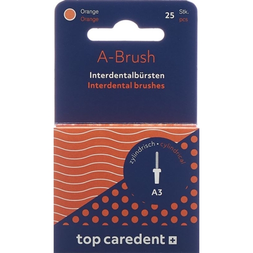 Top Caredent A-brush 3 Idbh-o Orange 25 Stück buy online