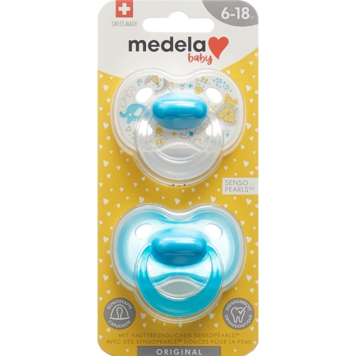Medela Baby Dummy Original 6-18 Boy 2 pieces buy online