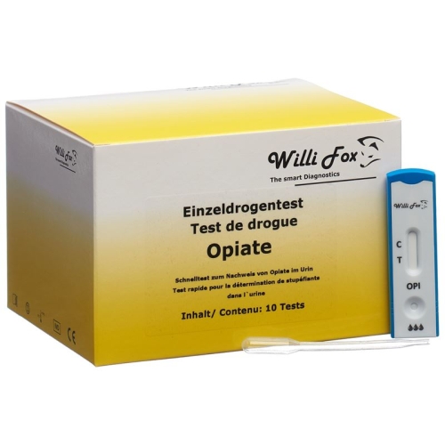 Willi Fox drug test opiates individual urine 10 pcs