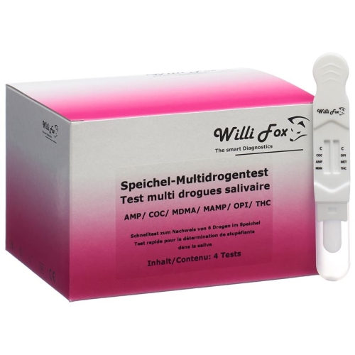 Willi Fox drug test saliva drug Multi 6 4 pcs