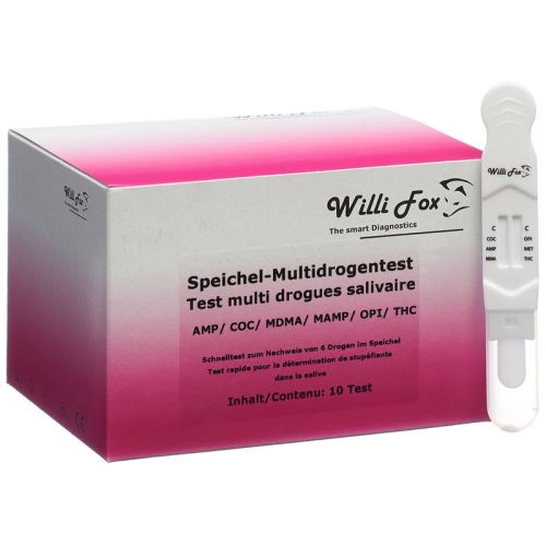 Willi Fox drug test saliva drug Multi 6 10 pc