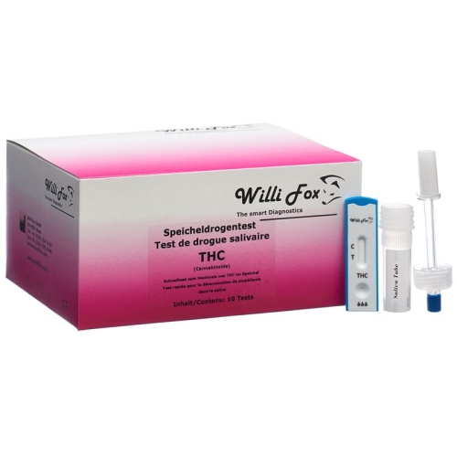 Willi Fox drug test THC saliva 10 pcs