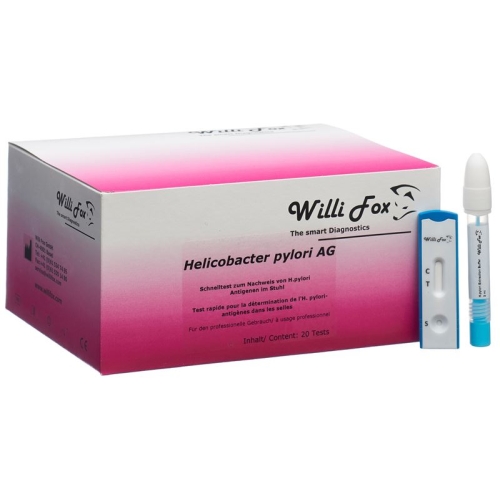 Willi Fox Helicobacter pylori stool test 20 pieces