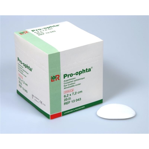 Pro-Ophta eye pillow 6.2x7.2cm sterile 25 pcs