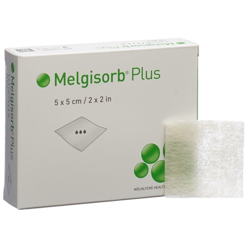 Melgisorb Plus alginate dressing 5x5cm sterile 10 pcs