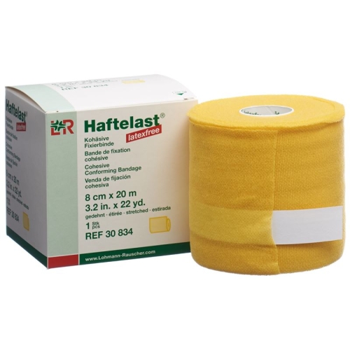 Exemplary load latex-free cohesive bandage 8cmx20m yellow