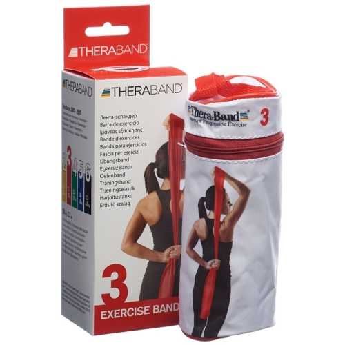 Theraband medium 2.5mx12.7cm red strong