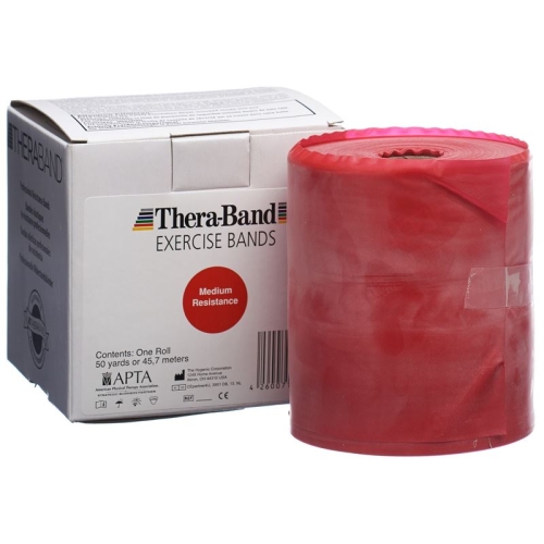 Theraband medium 45mx12.7cm red strong