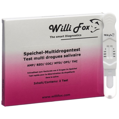 Willi Fox drug test Multi six party drugs saliva 2 pcs