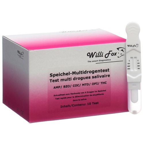 Willi Fox drug test Multi six party drugs saliva 10 pcs