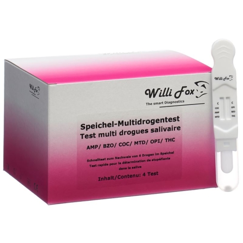 Willi Fox drug test Multi six party drugs saliva 4 pcs