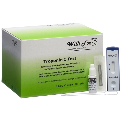 Willi Fox Troponin I Test 20 pcs
