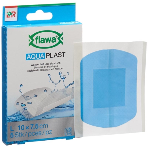 Flawa Aquaplast Pflasterstrips 7.5x10cm waterproof 5 pcs