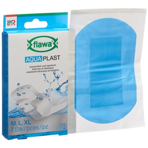 Flawa Aquaplast Pflasterstrips waterproof 3 Sizes 7 pcs