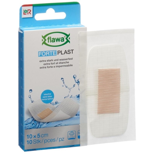 Flawa Forte Plast Pflasterstrips 5x10cm 10 pcs