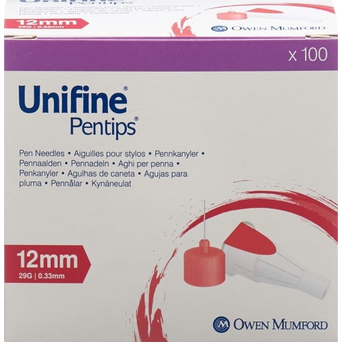 UNIFINE Pentips needles 29G 0.33x12mm 100 pcs