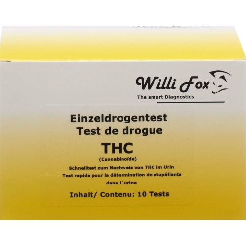 Willi Fox drug test THC individual urine 10 pcs
