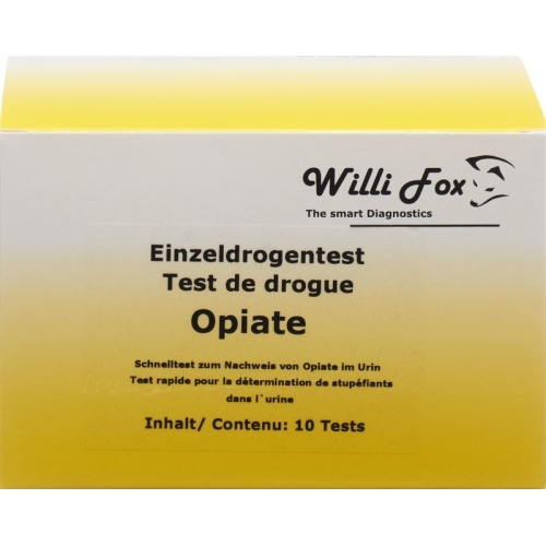 Willi Fox drug test opiates individual urine 10 pcs