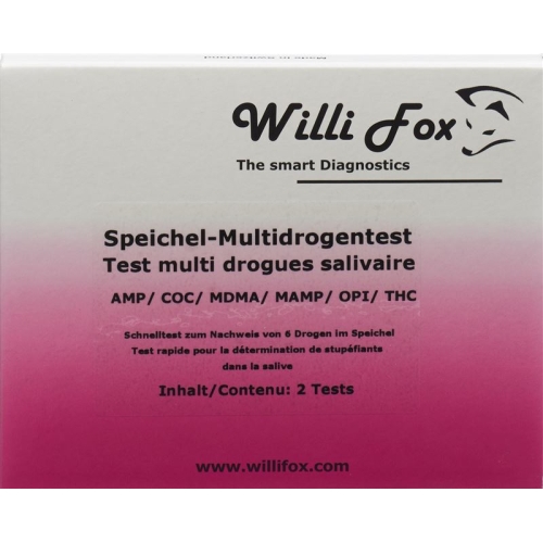 Willi Fox drug test saliva drug Multi 6 2 pcs