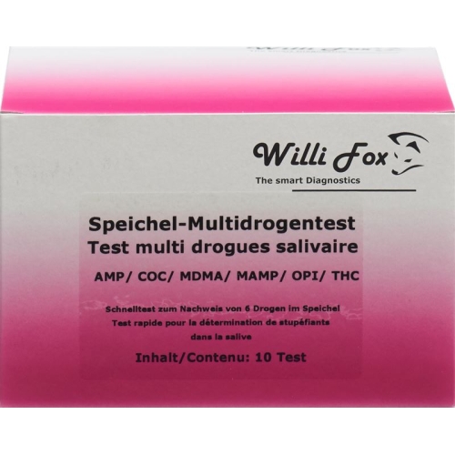 Willi Fox drug test saliva drug Multi 6 10 pc
