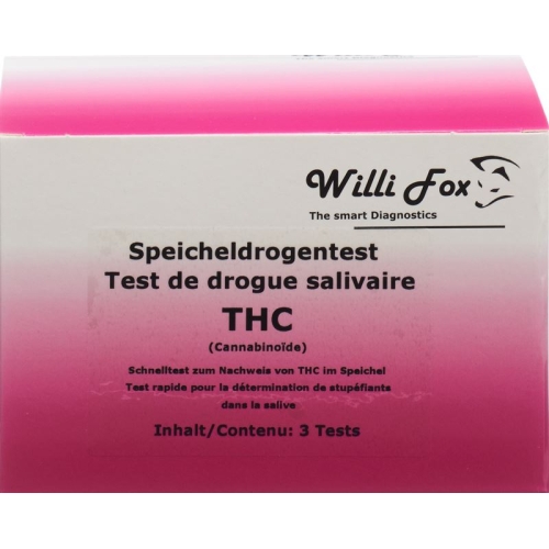 Willi Fox drug test THC saliva 3 pcs