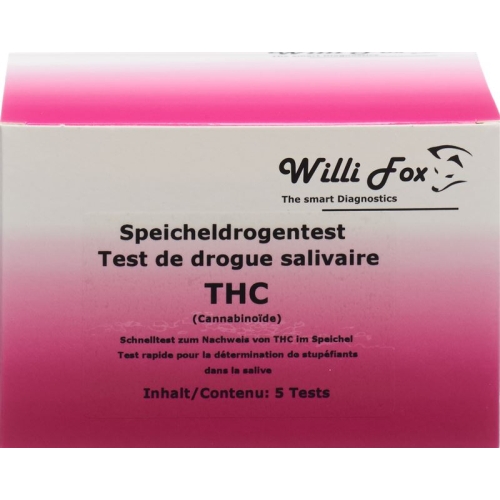 Willi Fox drug test THC saliva 5 pcs