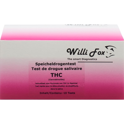 Willi Fox drug test THC saliva 10 pcs