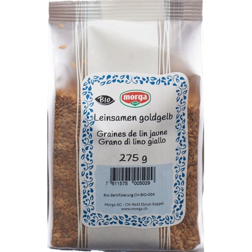 Morga flaxseed golden yellow Bio 275 g Btl