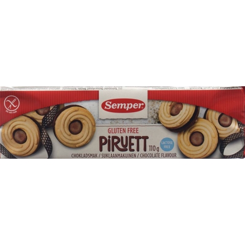 Semper Piruett biscuit Choco gluten-free 110 g