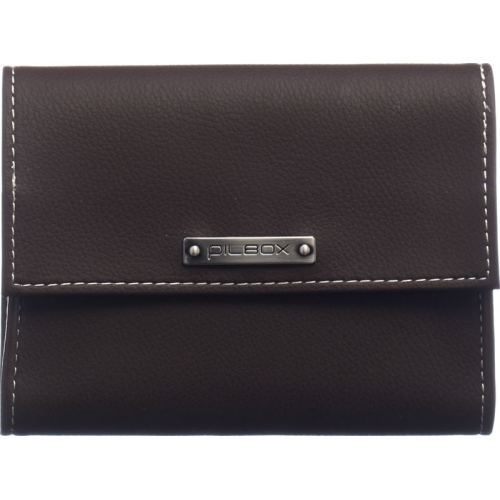 Pilbox Liberty weeks medication dispenser in Chocolate German / French