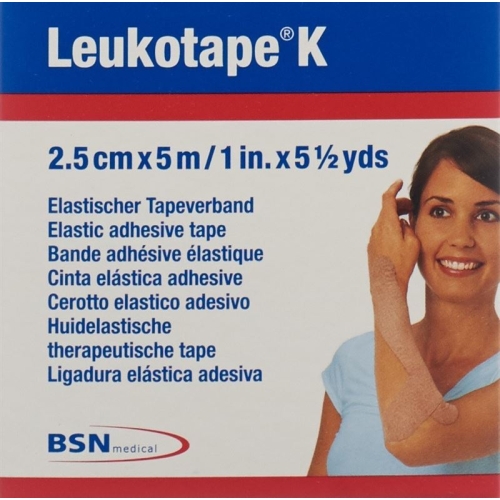 Leukotape K paving binder 5mx2.5cm skin color