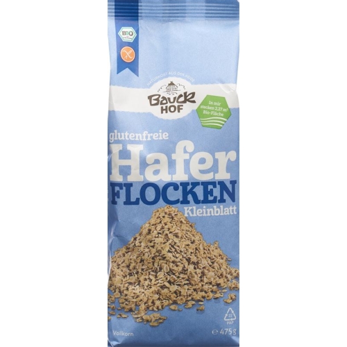 Bauckhof oatmeal Kleinblatt gluten free Btl 475g