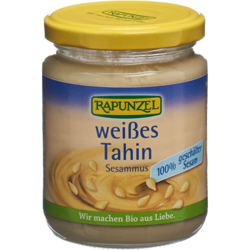 Rapunzel Tahini without salt white glass 250 g