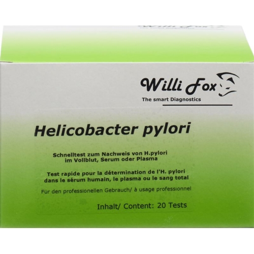 Willi Fox Helicobacter pylori blood test 20 pieces