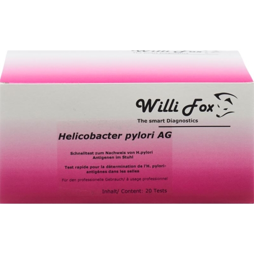 Willi Fox Helicobacter pylori stool test 20 pieces