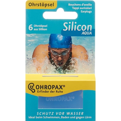 Ohropax silicone Aqua 6 pcs
