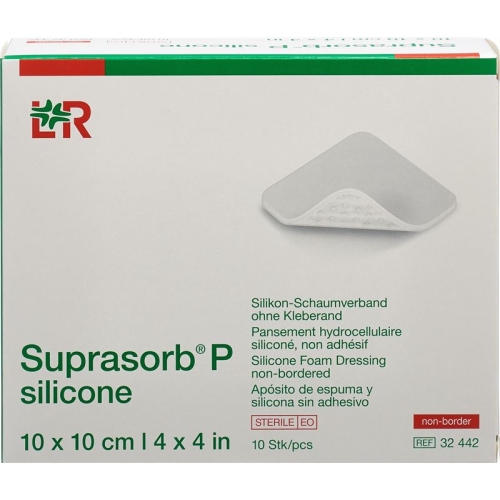 Suprasorb P silicone non-border 10x10cm 10 pcs