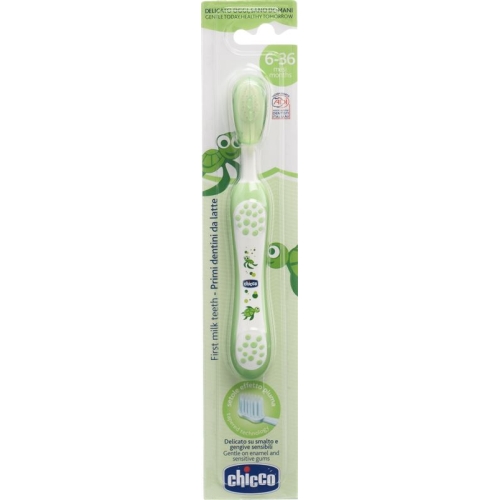 Chicco toothbrush green 6m +